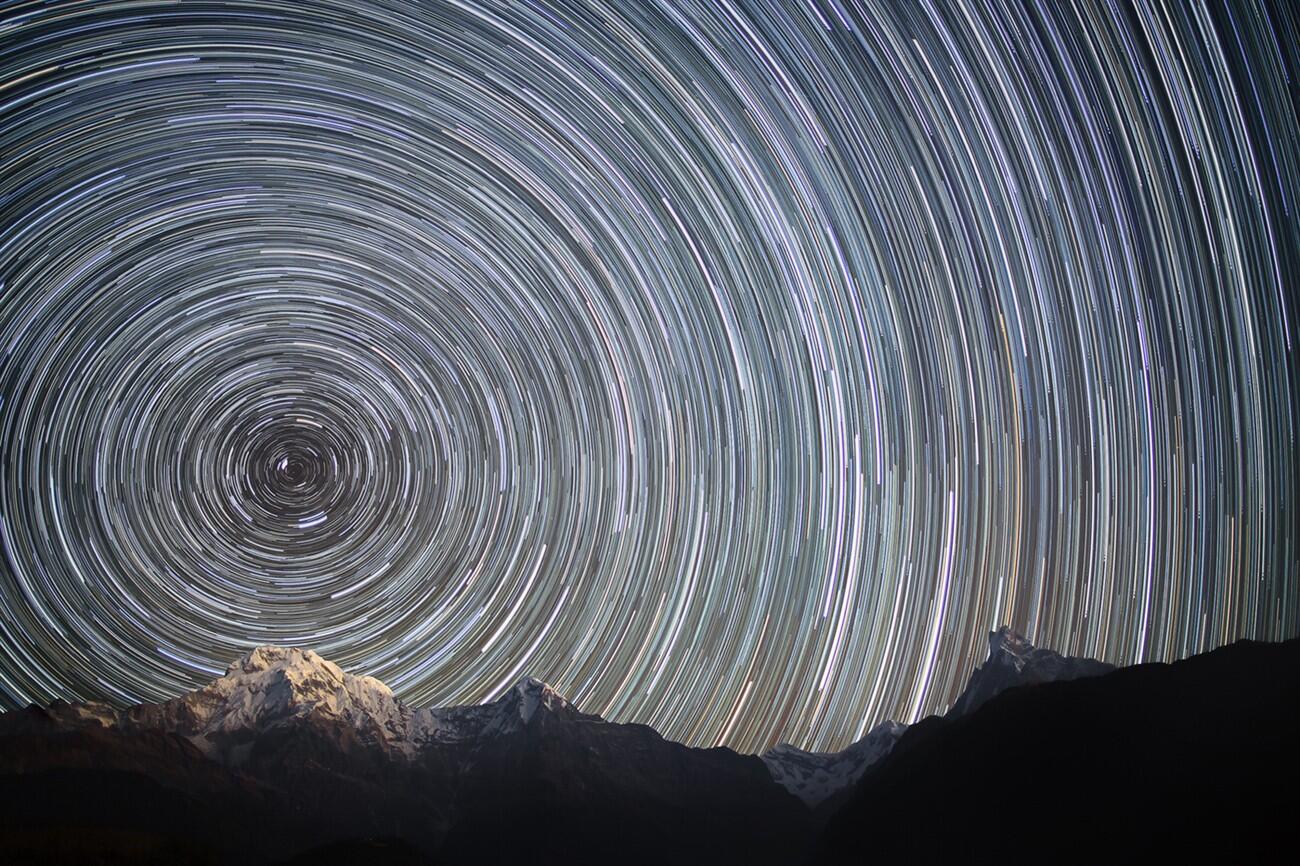 As the earth rotates